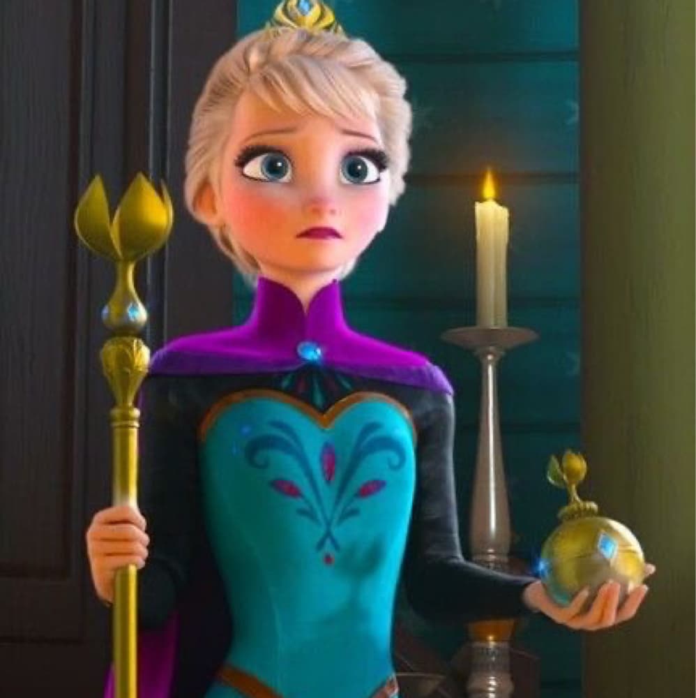 Elsa tenus couronnement 