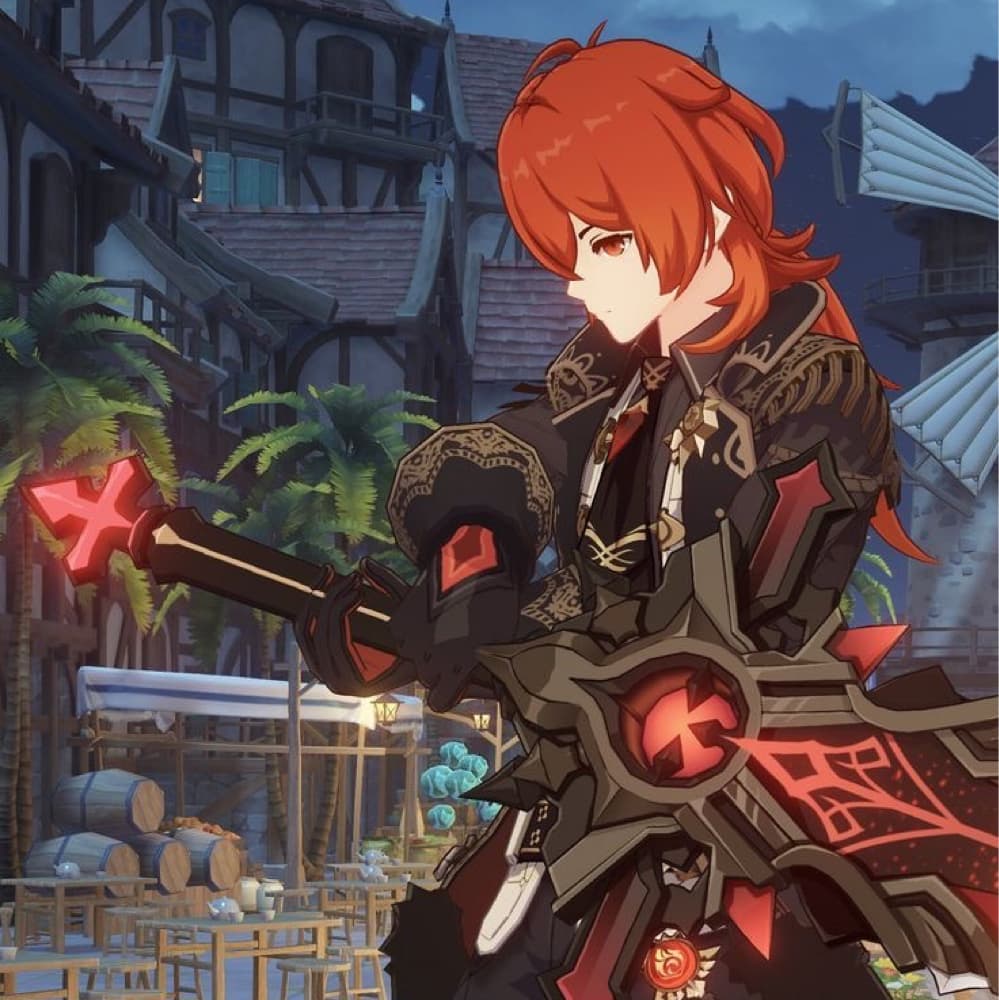 Diluc + sword