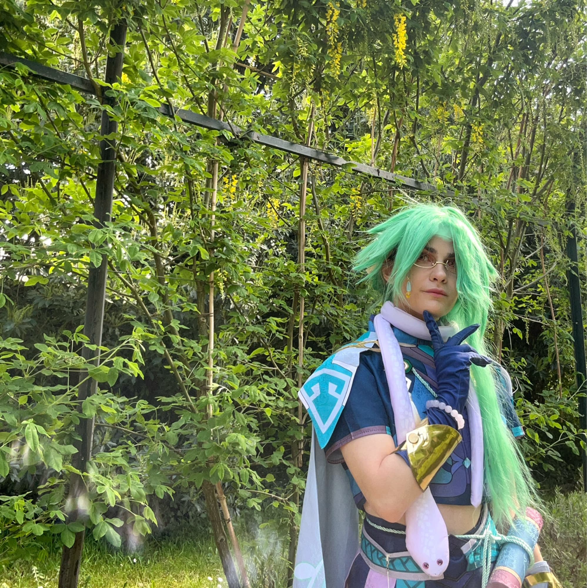 Baizhu  - Genshin Impact cosplay photoshoot cover