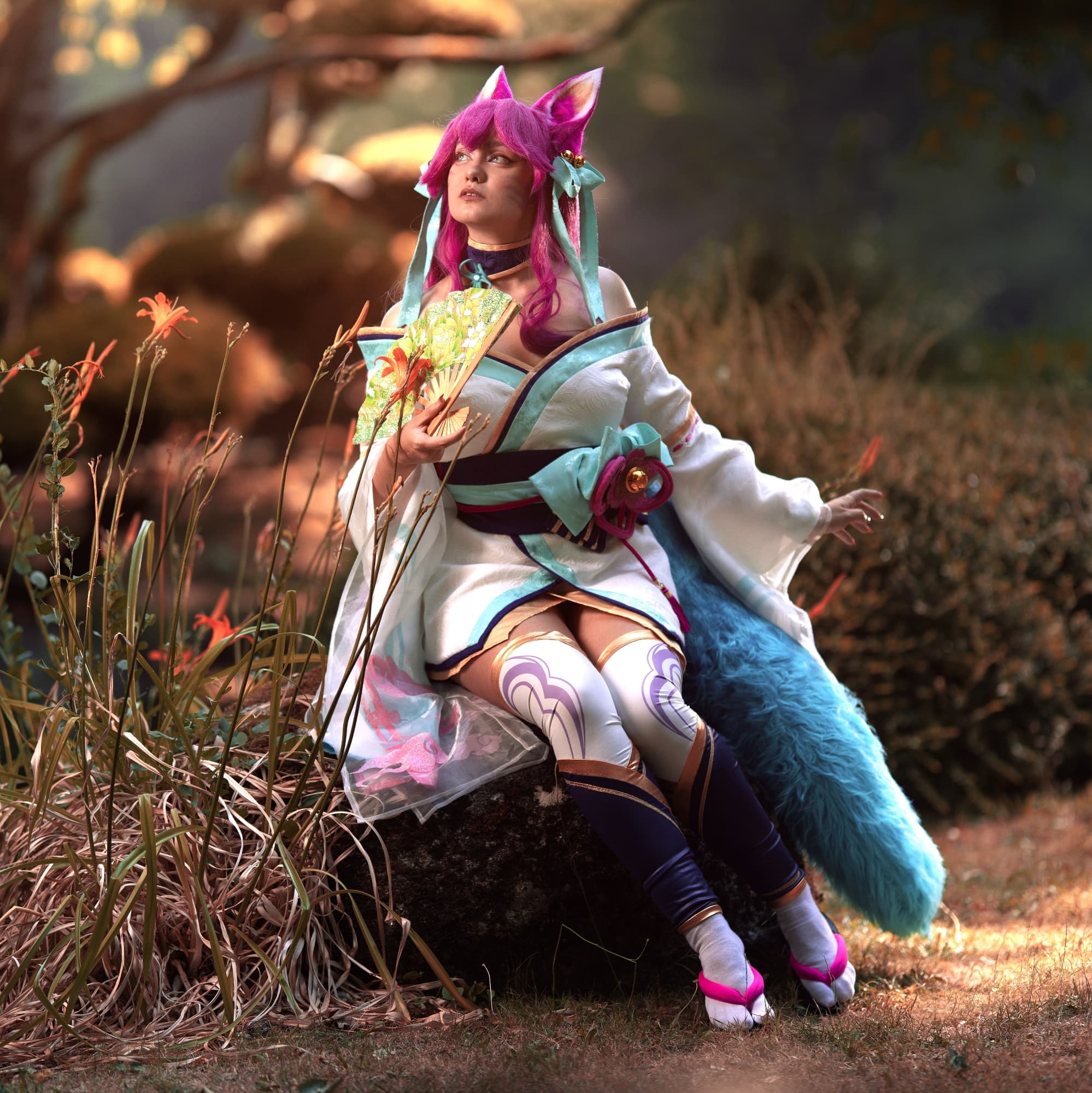 Ahri spirit blossom  - Arcane cosplay photoshoot cover