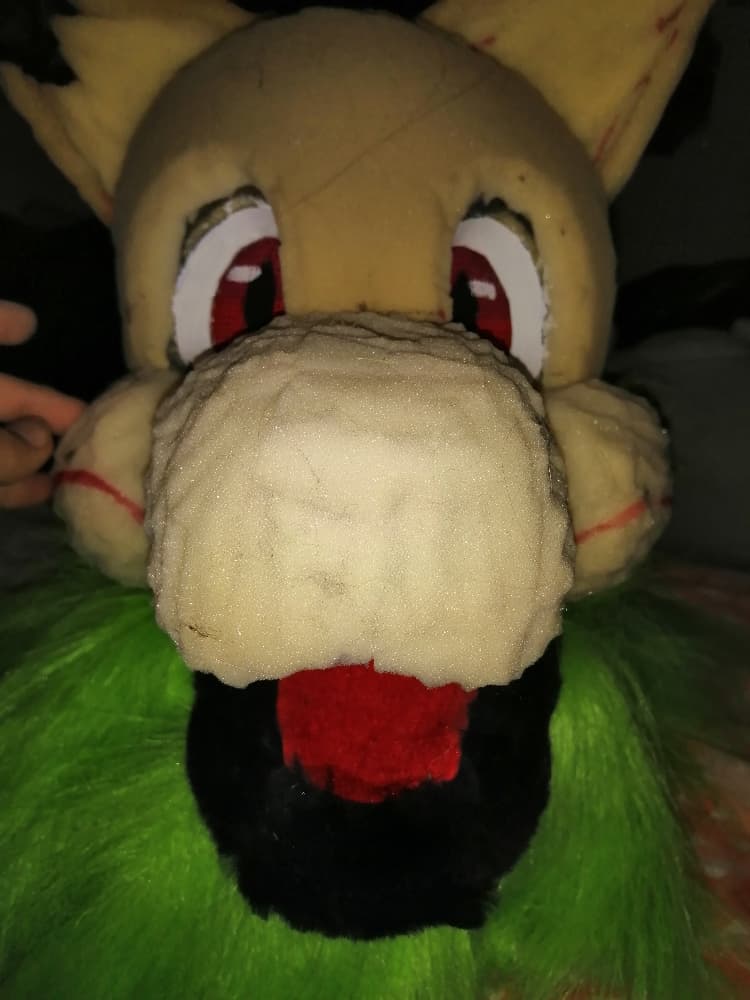 Confection tête fursona 