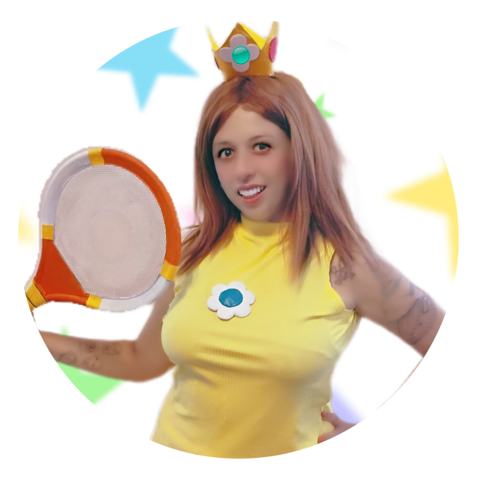 Daisy Tennis-Budget - Mario cosplay photoshoot cover