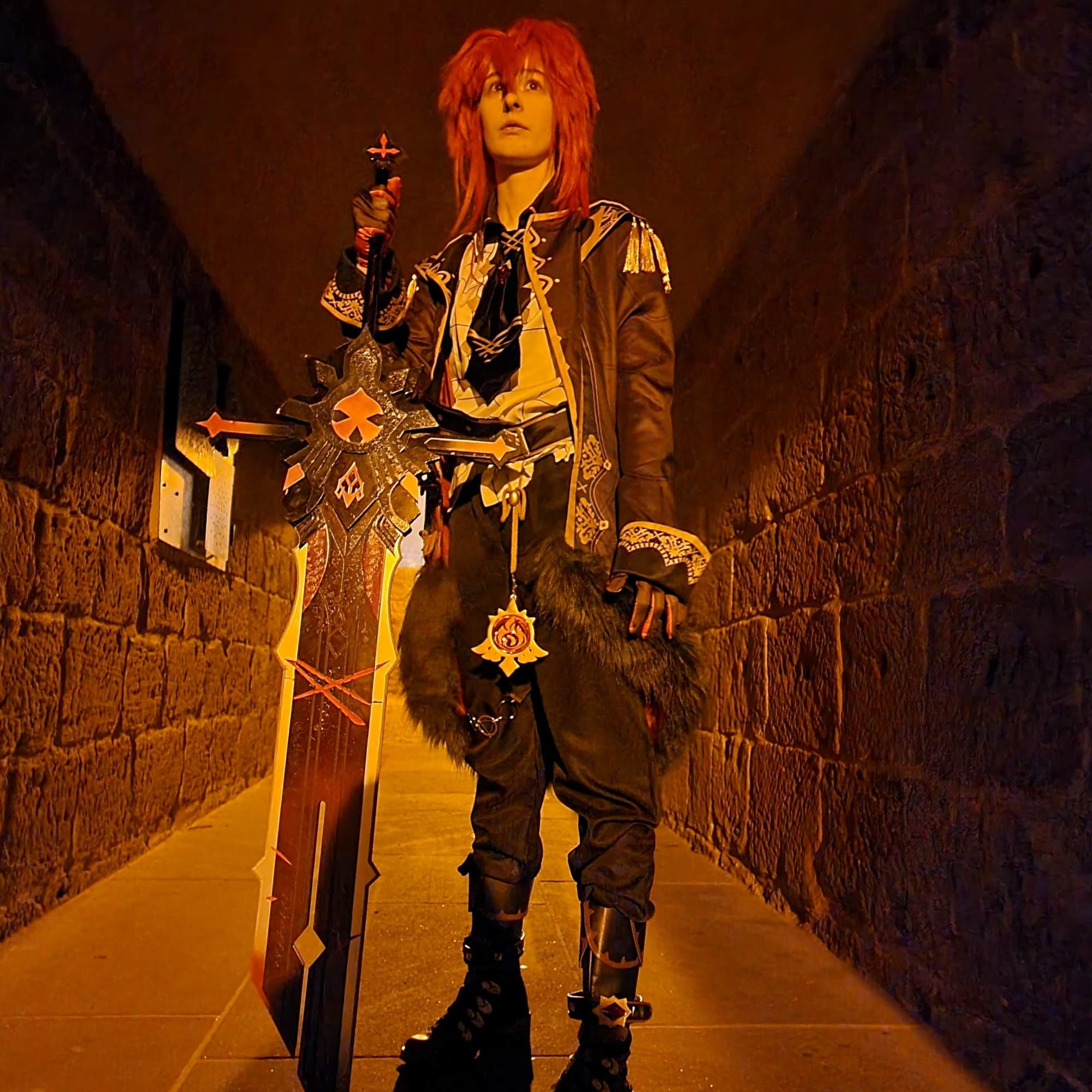 Diluc - Genshin - Genshin Impact cosplay photoshoot cover