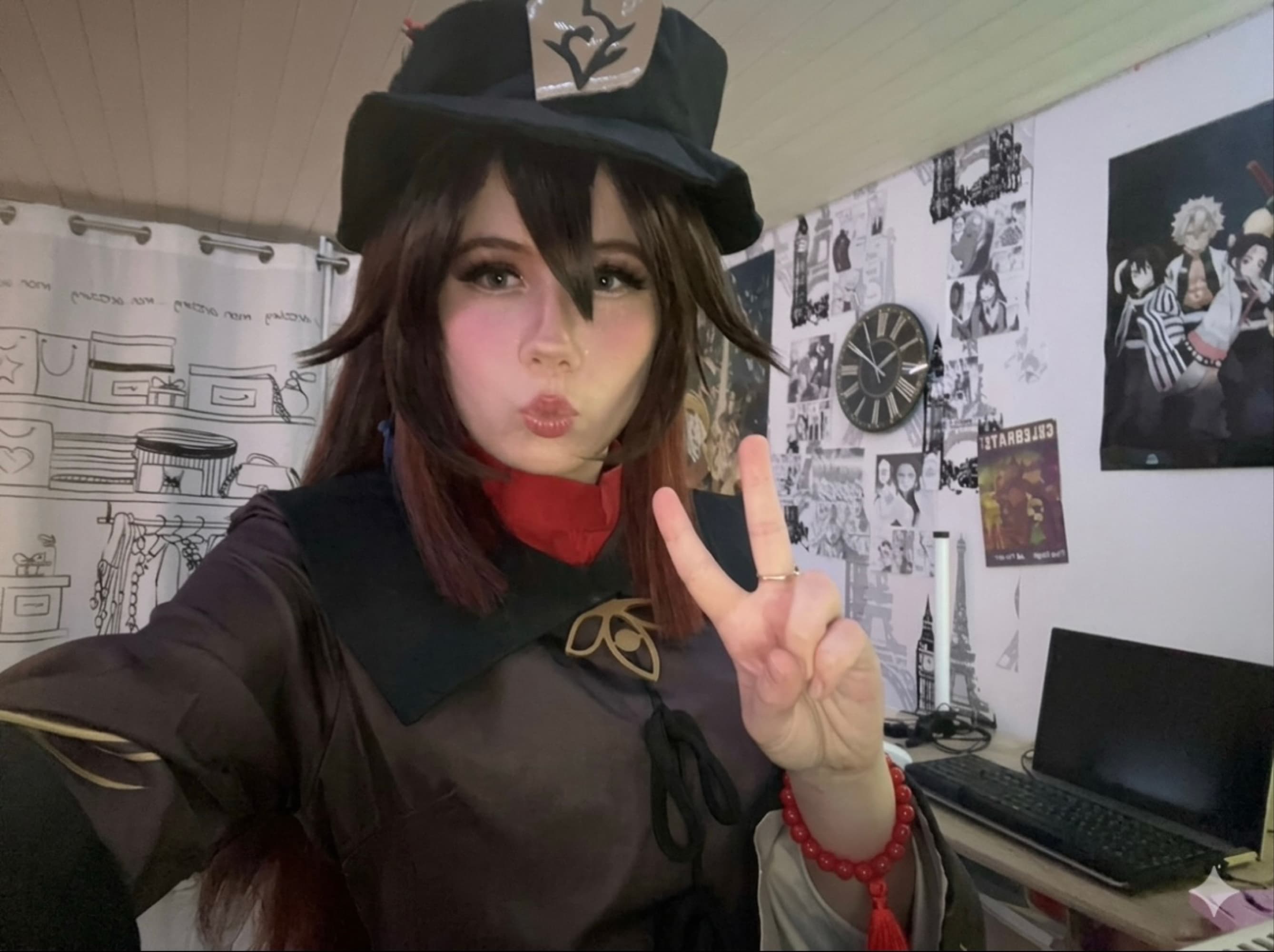 Hu tao 👻🥀 - Genshin Impact cosplay photoshoot cover