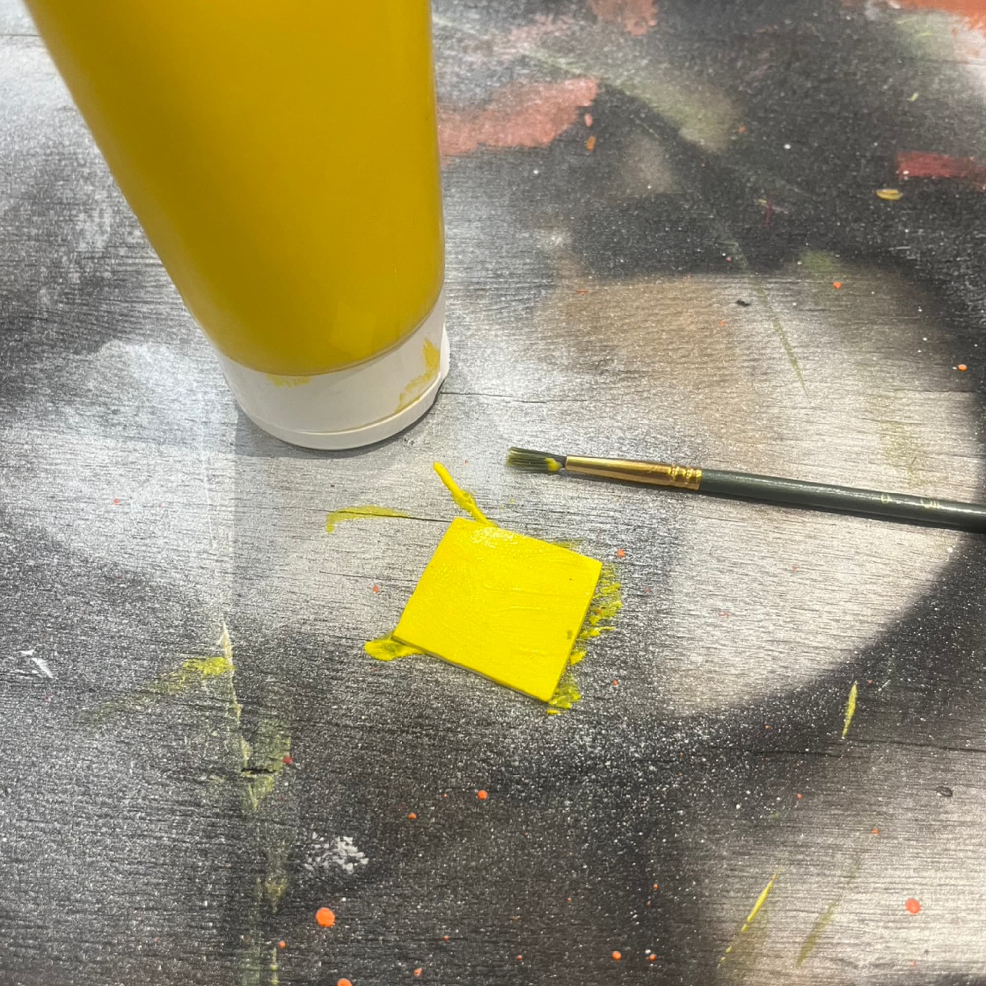 Paint in the desired color