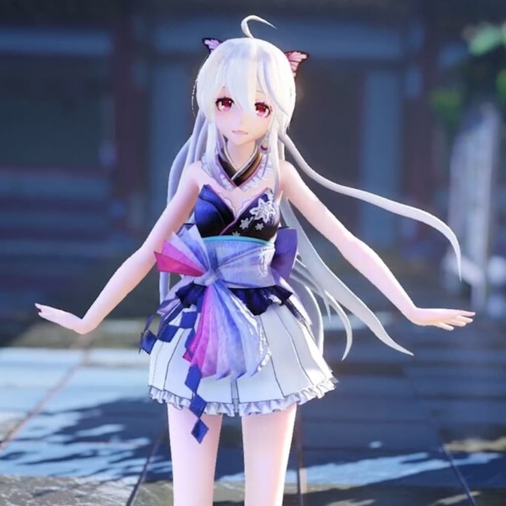 Haku Yowane kimono TDA