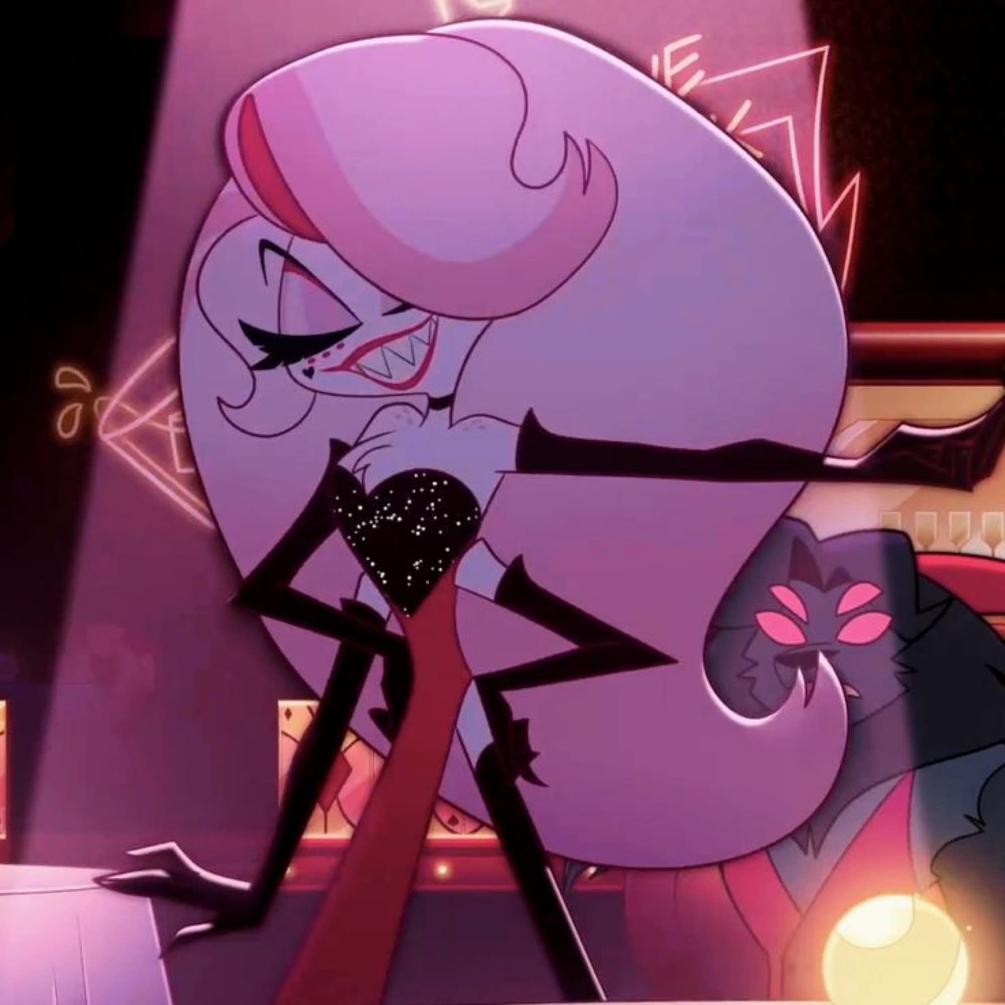 Angel Dust Drag  - Hazbin Hotel cosplay photoshoot cover